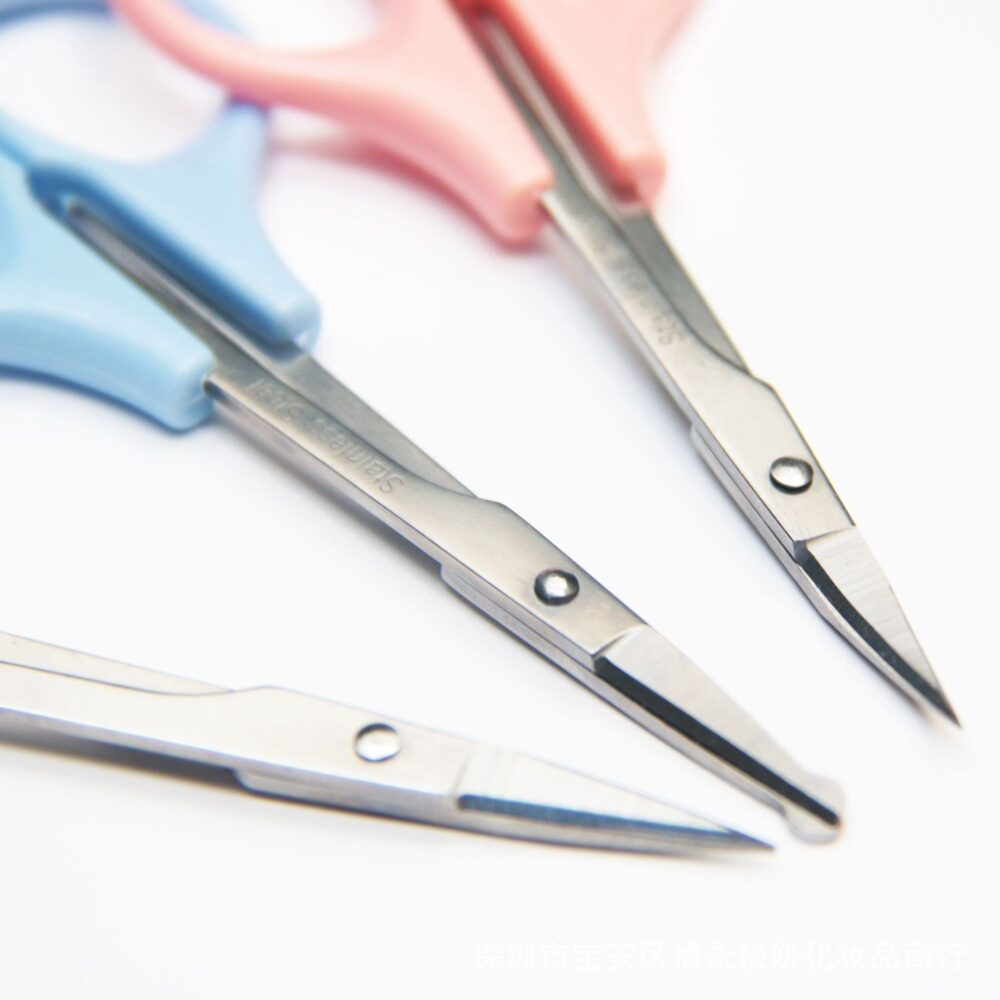 Double diamond scissors Double eyelid sticker scissors bend scissors straight scissors Nose hair scissors eyebrow scisso