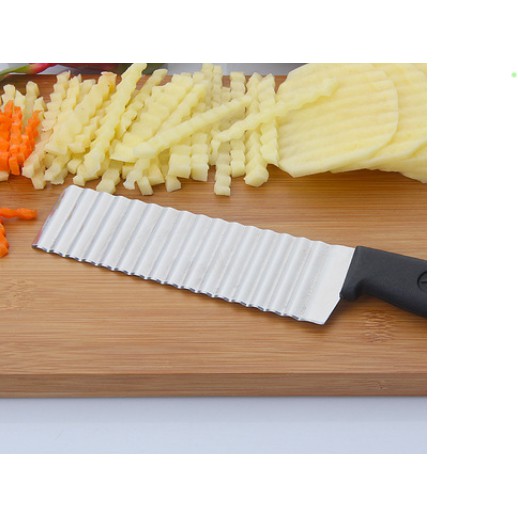 W2A2 French stainless steel wave knife household potato cutting melon and fruit French fries cutter corrugated