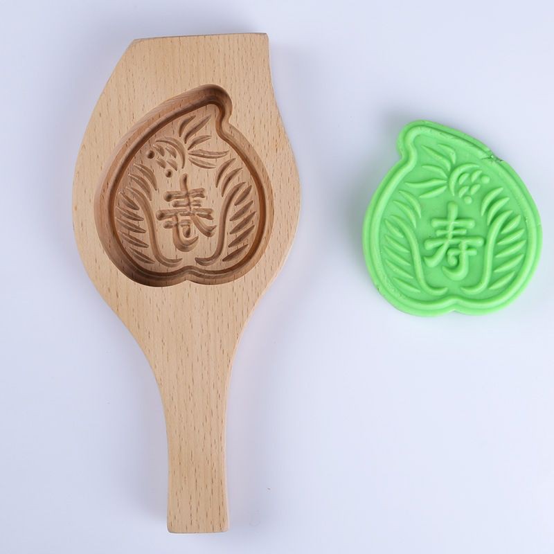 M1042 Mold Wooden Cake Mold Mid-Autumn Moon Cake Mold Wholesale Baking Mold