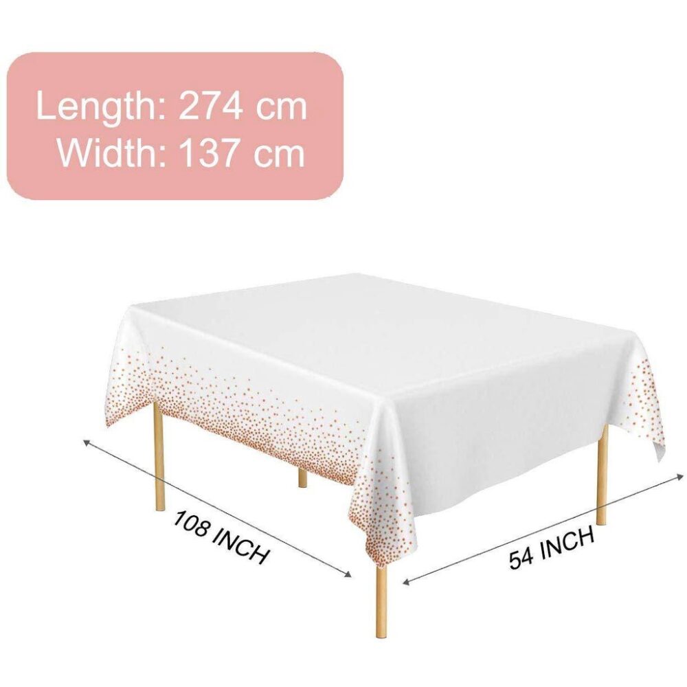 1PCS kain meja Table Cloth Disposable Plastic Table Cover Pure Color  tablecloth - Image 2