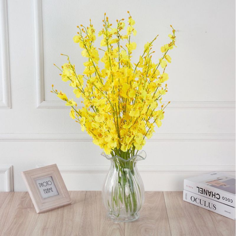 [1pc] Oncidium Artificial Flower | Dancing Lady Orchid | Artificial Orchid Flowers | Wedding/Home Deco