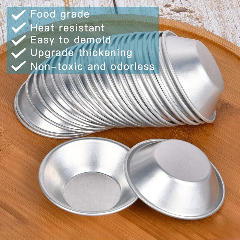 W3a6  1pcs Pastry Cupcake Aluminum Cookie Reusable Egg Tart Mould &