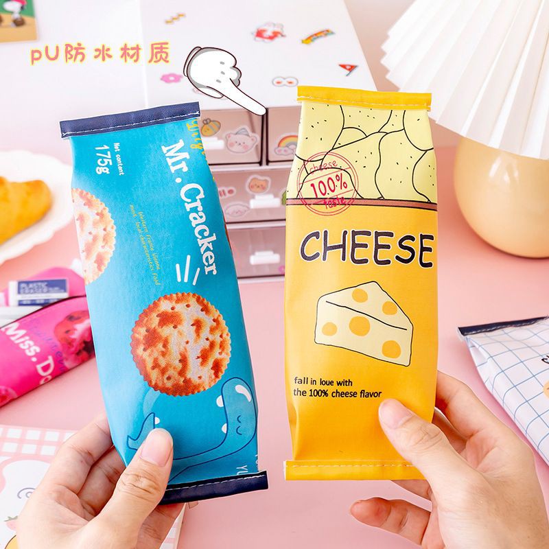 S1003 MacDonald/ pencil box Zip Zipper Pouch School Small Milk Milky Candy Snack Pencil Case Wallet