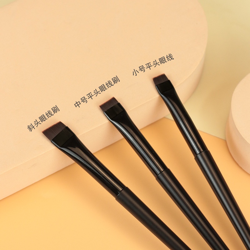 Ultra-Fine Blade Eyeliner Brush Eyebrow Brush Fine Oblique Head Lady Makeup Brush Portable Tool -