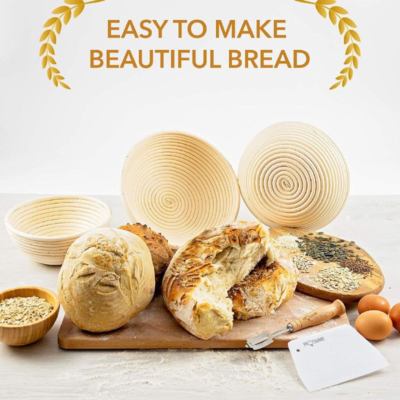 W3B4 Ready Stock  Local Seller  Round Banneton Proofing Basket Sourdough Bread Basket