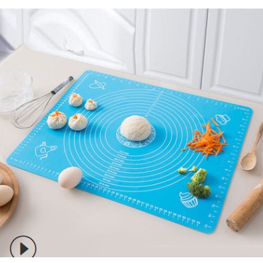 W5B6 High temperature resistant silicone mat kneading mat Silicone chopping board Silicone kneading mat with scale