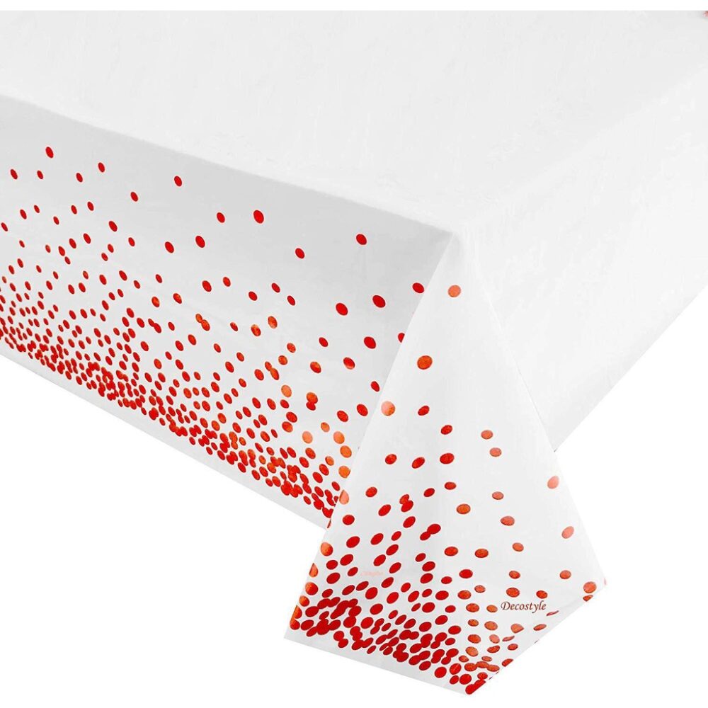 1PCS kain meja Table Cloth Disposable Plastic Table Cover Pure Color  tablecloth - Image 7