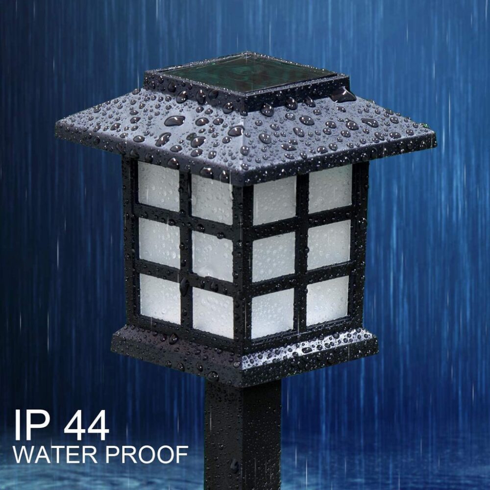 Solar LED Lampu Halaman Light Outdoor Garden Lantern Solar Powered Led Light Outdoor Plug Yard Lawn Lamp - Image 4