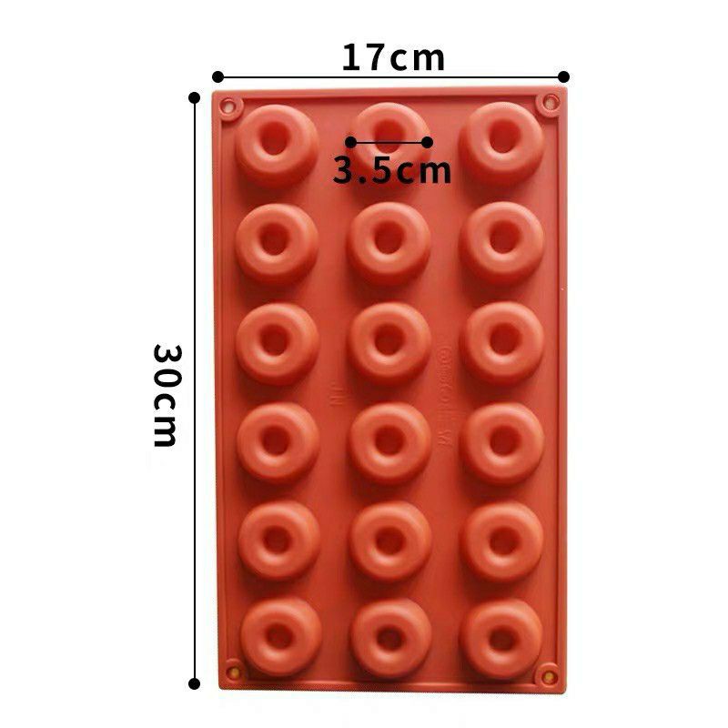 W2B2 [Ready stock] Silicone 8/18cavity mini Donut Mould/cake mould 8