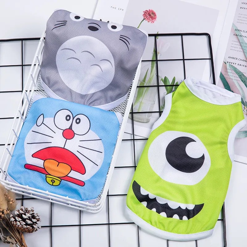 Cat cloth small dog summer mesh dog vest Pomeranian Teddy Bichon Corgi puppies pet