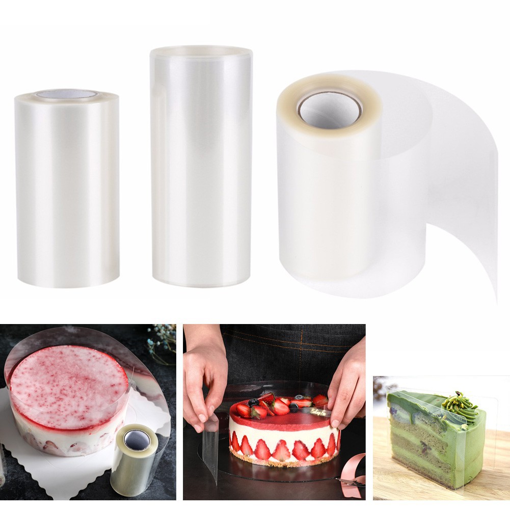 10M Clear Mousse cake card  Surrounding Edge Wrap Tape Cake Collar Plastic Band cake surround card>