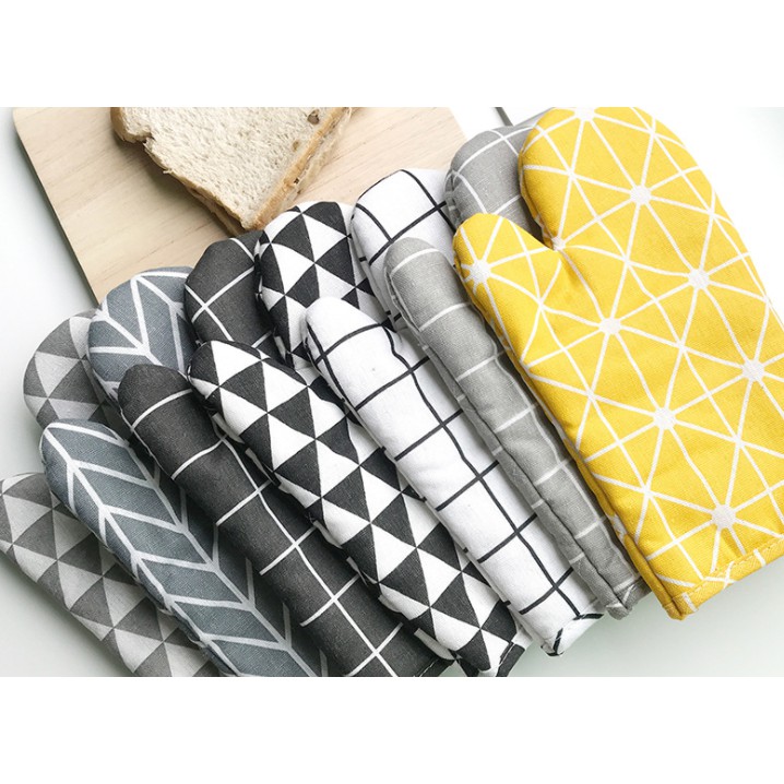 W1a 1 Piece Cute Cotton Fashion Kitchen Cooking microwave baking glove  gloves  BBQ Potholders Oven Mitts