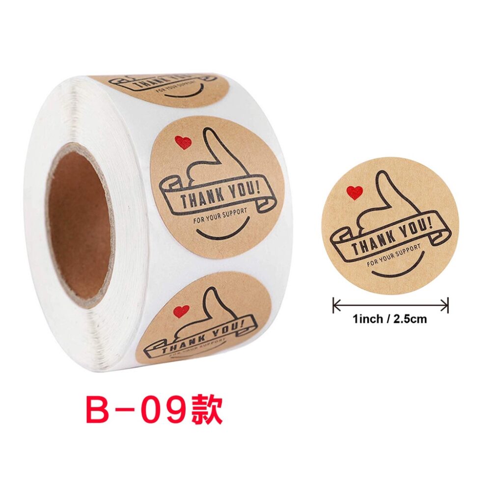 500pcs/roll Thank You Sticker label  For Envelope Sealing Labels Stationery - Image 20