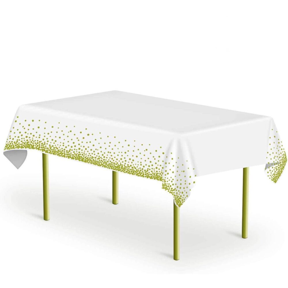 1PCS kain meja Table Cloth Disposable Plastic Table Cover Pure Color  tablecloth - Image 3