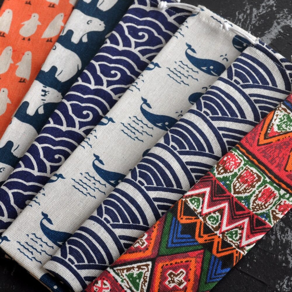 Japanese Style Japanese Tableware Portable Cotton and Linen Bag Chopsticks Spoon Knife and Fork Straw Storage Bag - Image 3