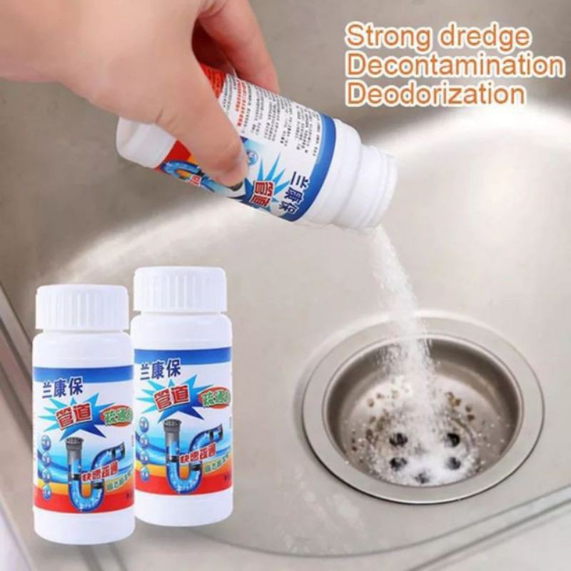H1023 110g LKB Clog Remover Unclog Drain Powder Cleaner Pipeline Dredging Agent Basin Clean Sinki Tersumbat