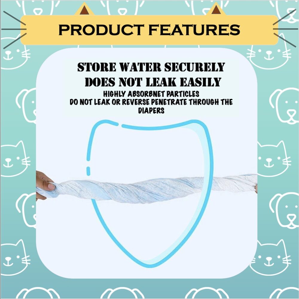 Cat & Dog wet pad Economy and Extra Thick Diapers Lampin Kucing dan Anjing | Pet diapers S/M/L/XL size - Image 2