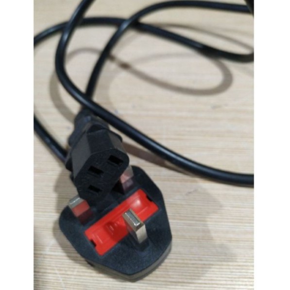 3 PIN 1.5M Malaysia UK 13A STANDARD Plug Wayar Laptop Monitor PC TV COMPUTER Power Supply Cord Cable Wire