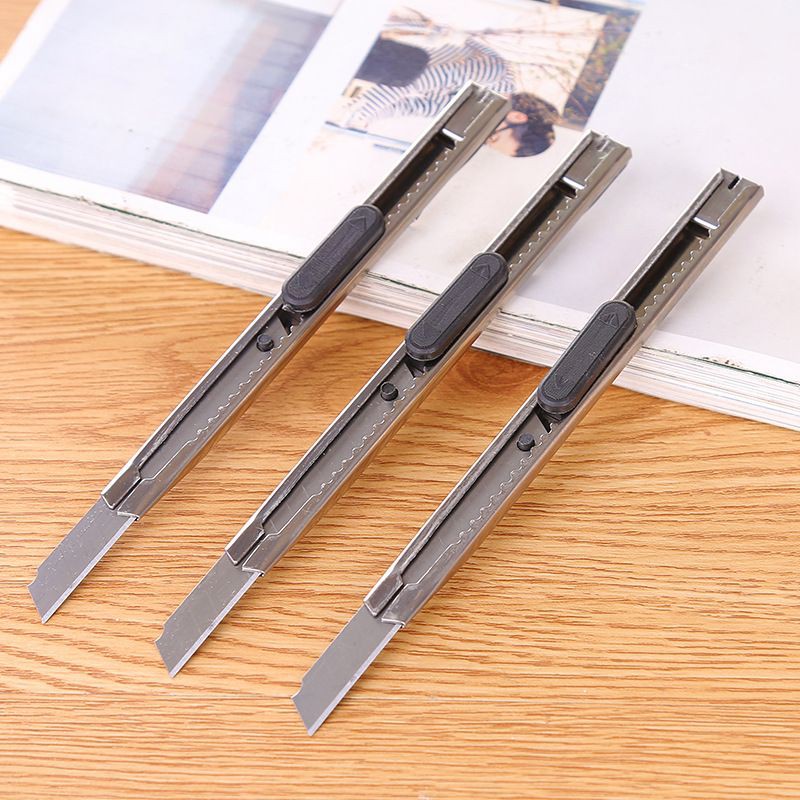 S1049 1pcs Metal Utility Knife Office Home Cutter Knife School Hand Craft DIY Cutter Knife Stationery