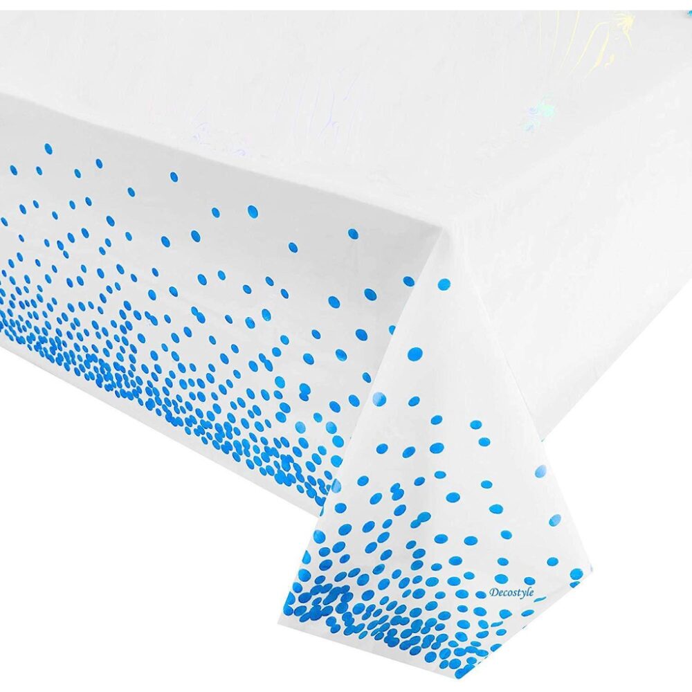 1PCS kain meja Table Cloth Disposable Plastic Table Cover Pure Color  tablecloth - Image 6