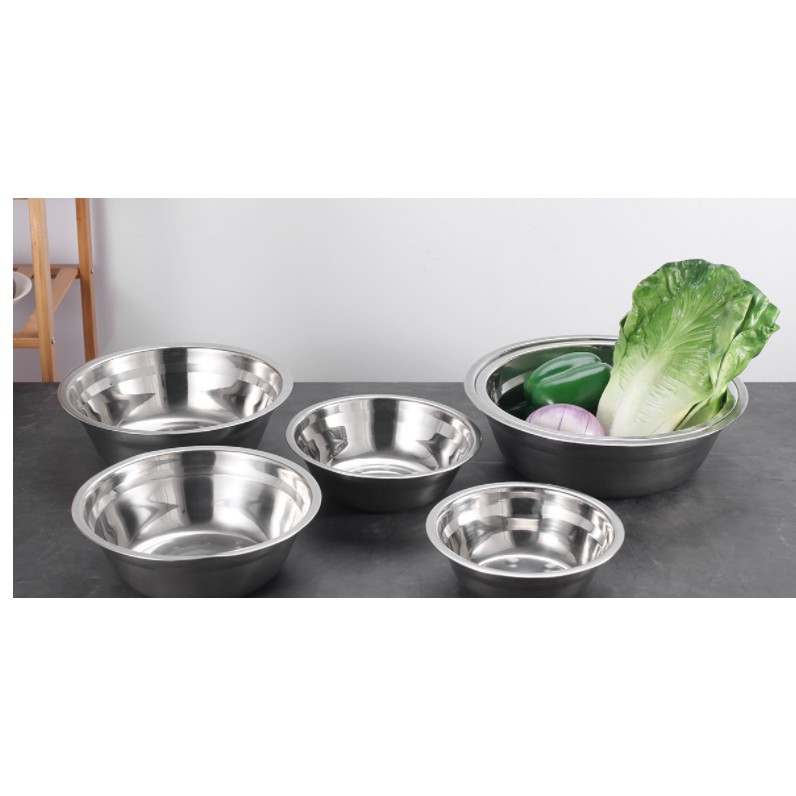 Stainless steel soup basin with magnetic non-magnetic basin 304 stainless steel basin thickening Canteen soup bowl stain