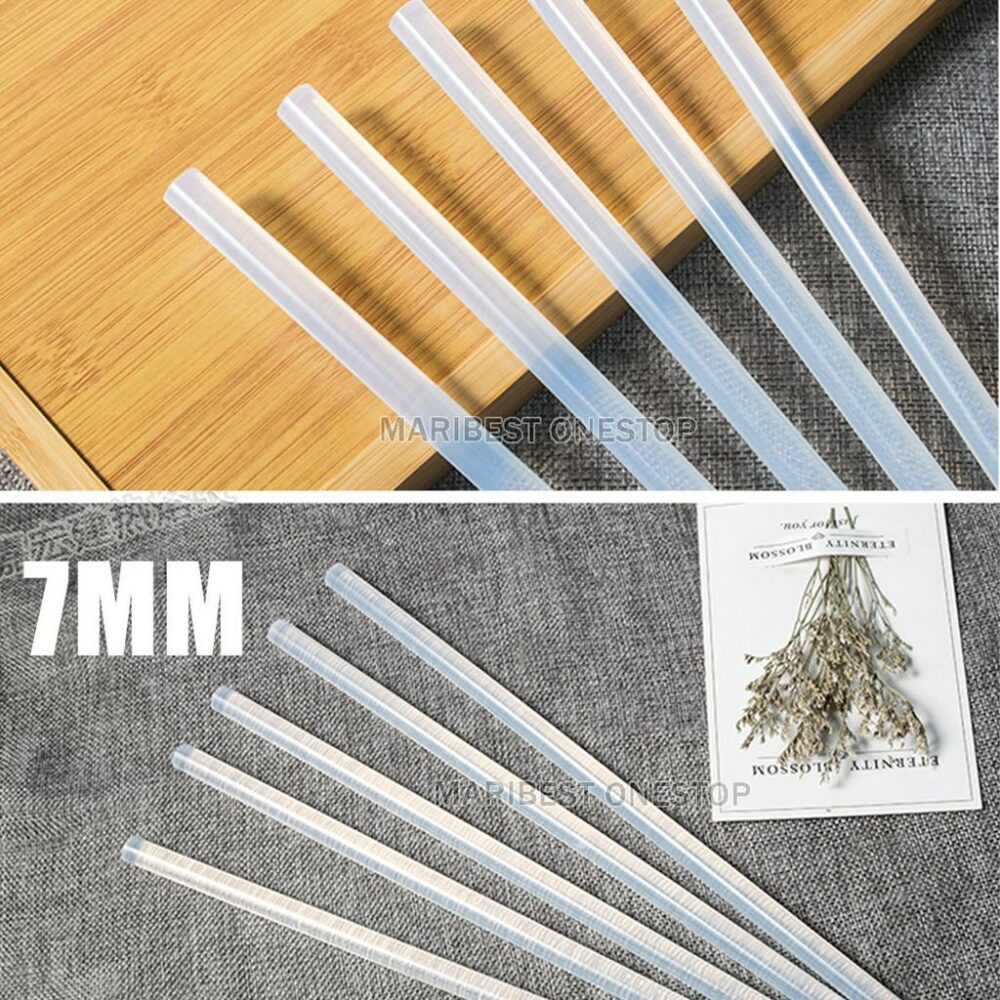 S1041 7mm 11mm Glue Stick Hot Melt Rod Clear Transparent Heat Glue Gun High Viscosity DIY Art - Image 2