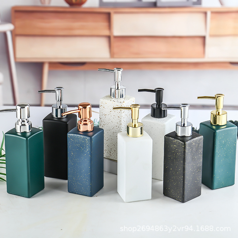 color spray press type hand sanitizer bottle bathroom shampoo bottle shower gel lotion water baby bottle