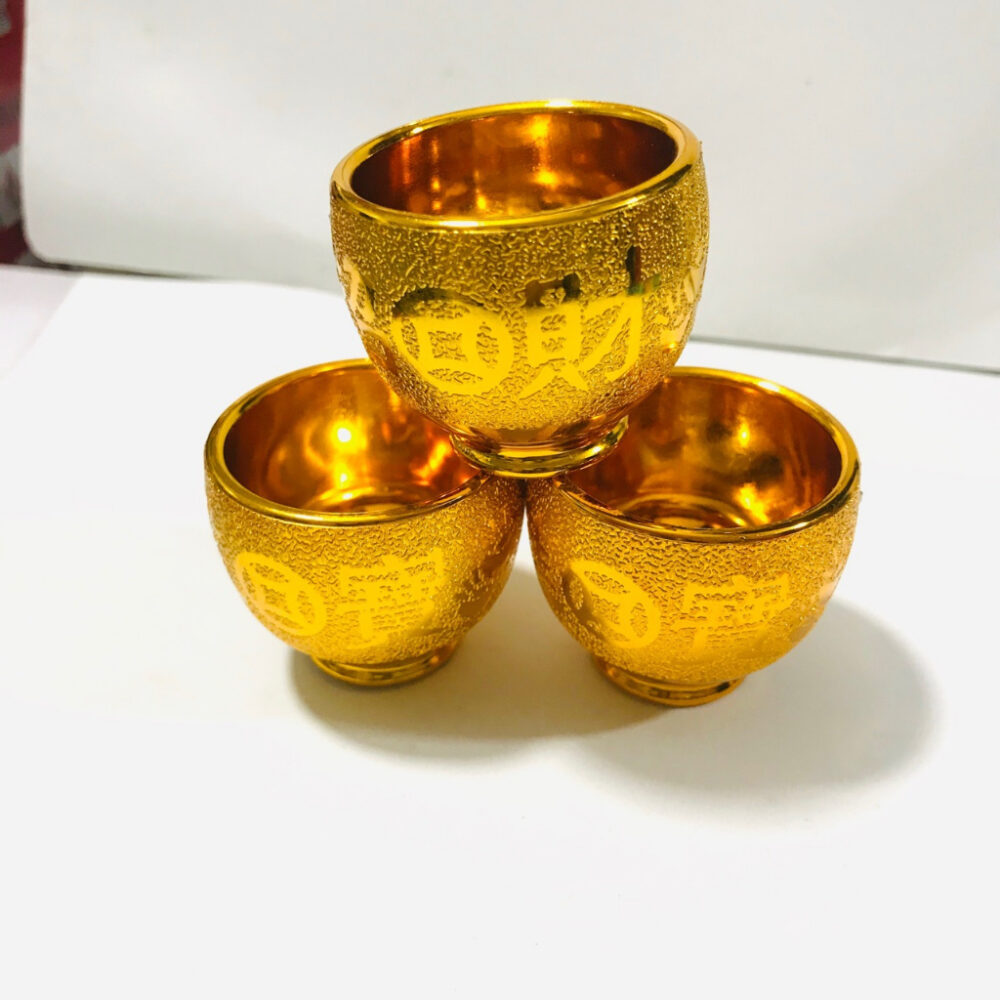 6pcs 6  sand gold worship cup - Image 3