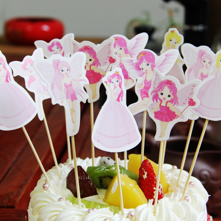 10pcs cup cake decoration party  cake flags birthday  doraemon birthday cake topper