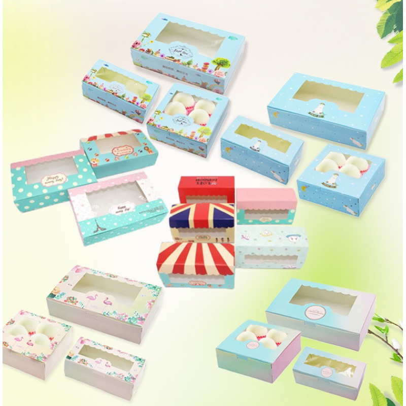 Xuemei Niang packaging box window 246 capsules 63-80G moon cake box egg tart box cake box dessert