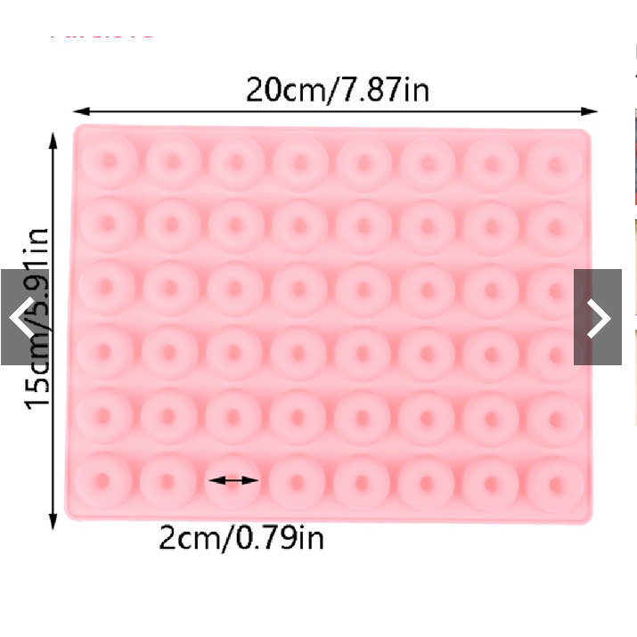 M1001 48cavity mini donut silicone mould(1pc)