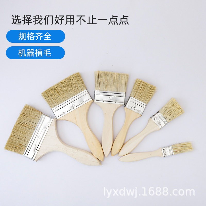 brush paint brush wooden handle brush hardware tool