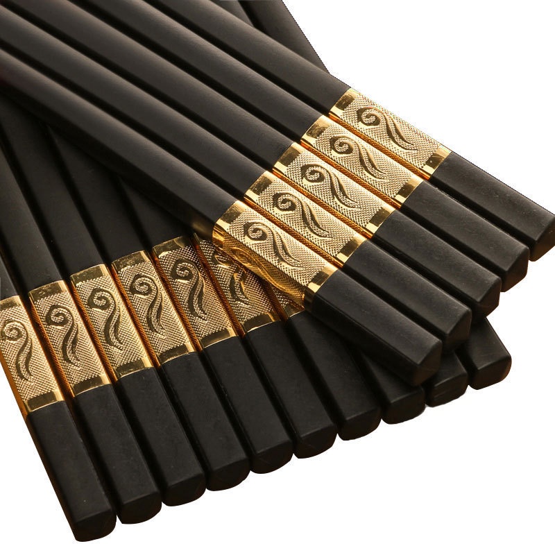 20pcs/box Classic Series Alloy Chopsticks 10 Penyepit Cina