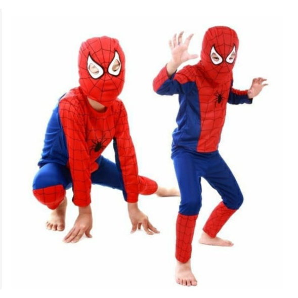 Kids Boys clothing Cosplay Spiderman Batman Superman Baju Budak Lalaki Spiderman baju Batman baju Superman