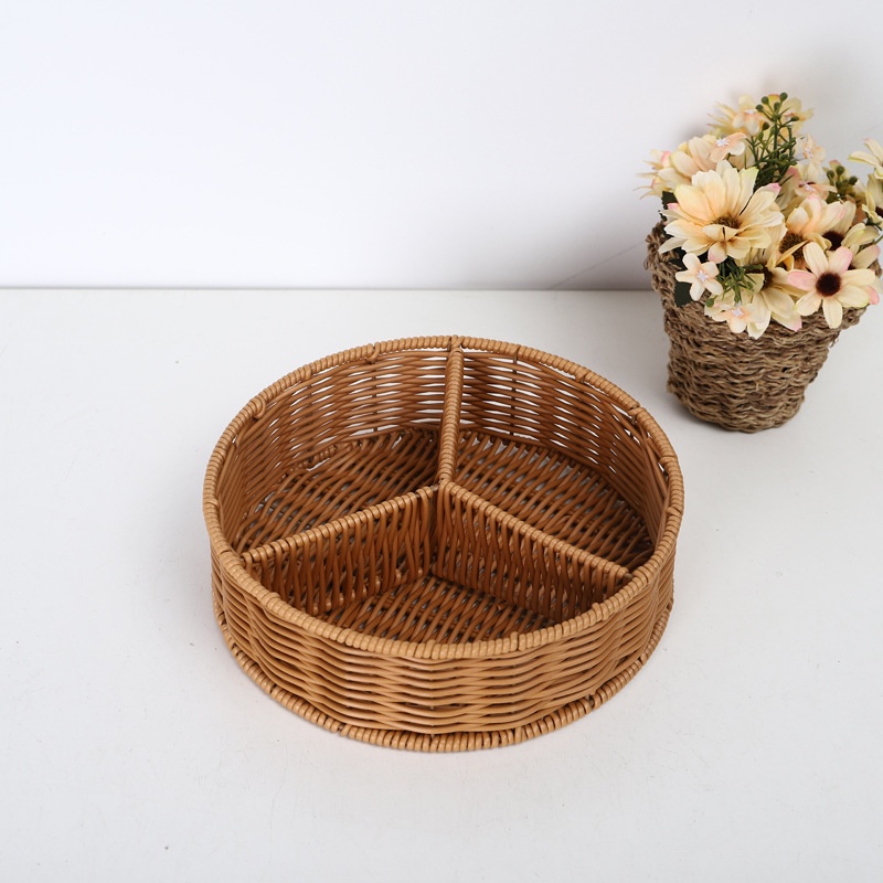Handmade imitation rattan woven  basket