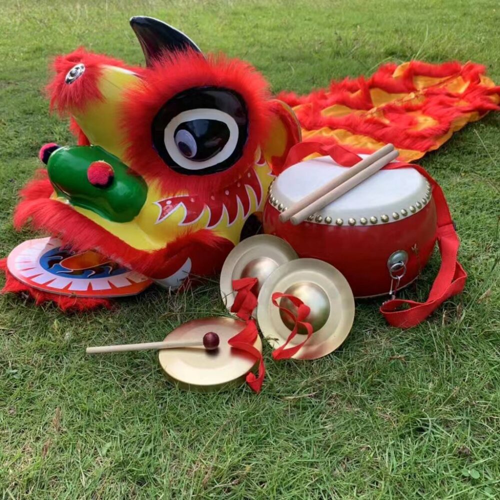 Lion dance kids lion head toddler set plastic lion awaken - Image 10