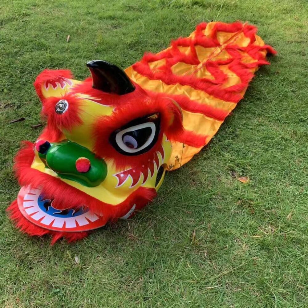 Lion dance kids lion head toddler set plastic lion awaken - Image 11