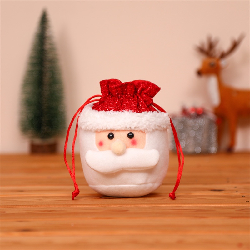 Christmas closing apple bag tote bag candy bag Christmas Eve gift bag children's small gift bag decoration items
