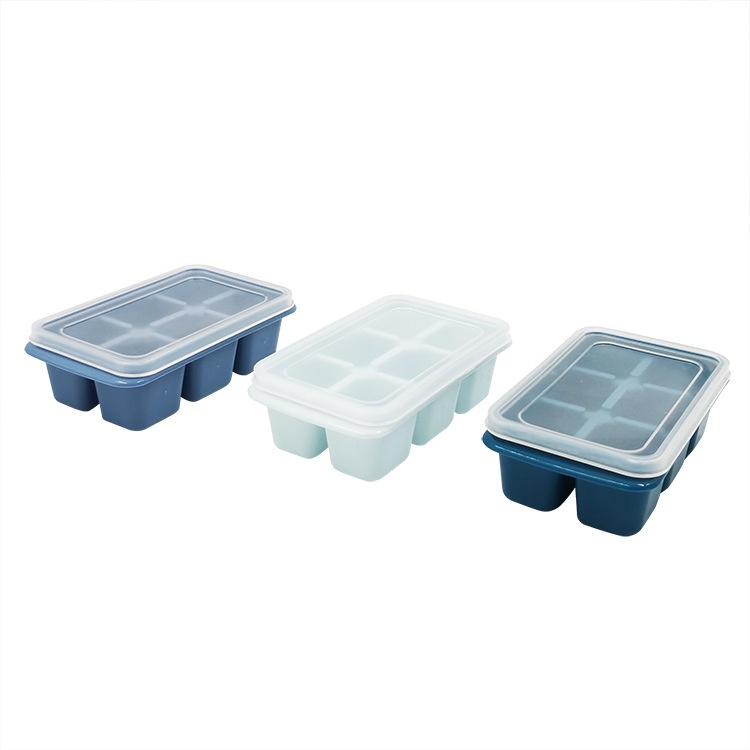 ice cube molds in summer Ice tray ice box for home 6 ice cube molds Homemade ice box with lid refrigerator6
