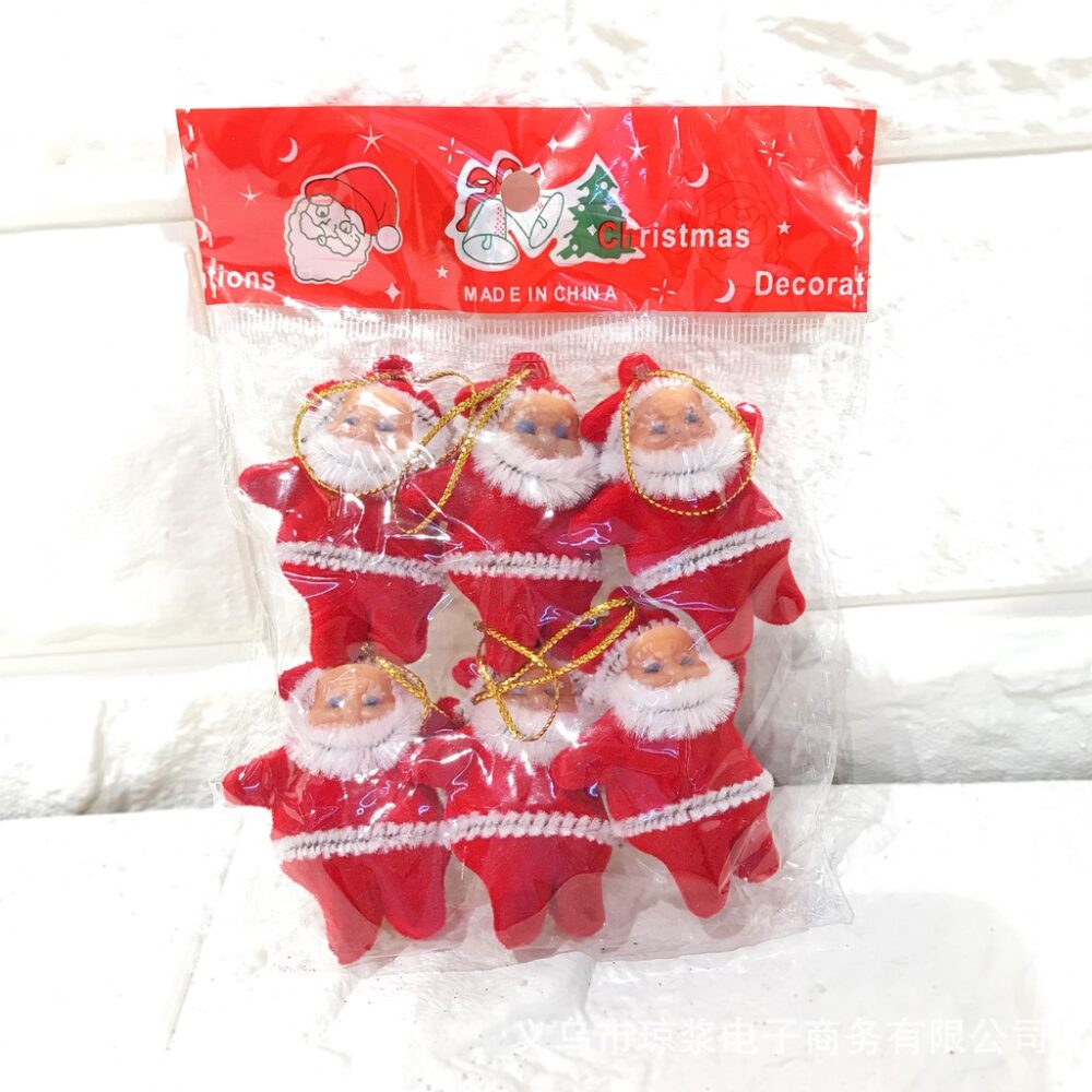 Santa Claus Red Flocking Little Old Man Christmas Gold Powder 6 Colors Little Old Man Christmas Tree Decorations - Image 6