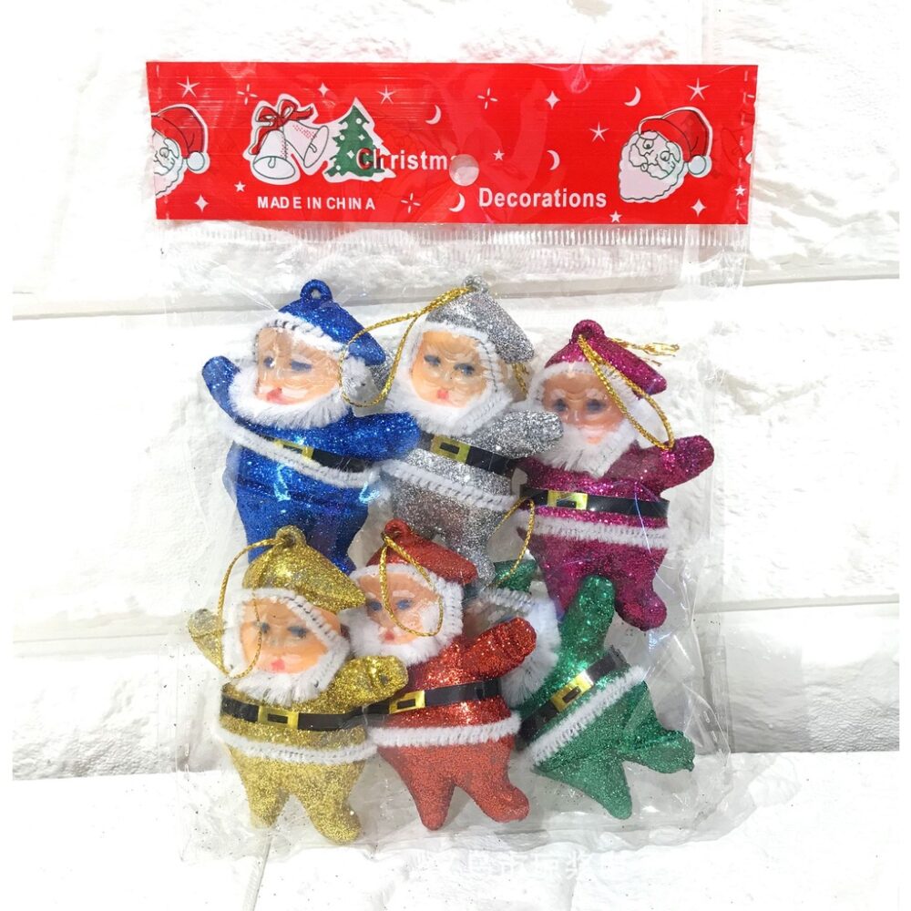 Santa Claus Red Flocking Little Old Man Christmas Gold Powder 6 Colors Little Old Man Christmas Tree Decorations - Image 5