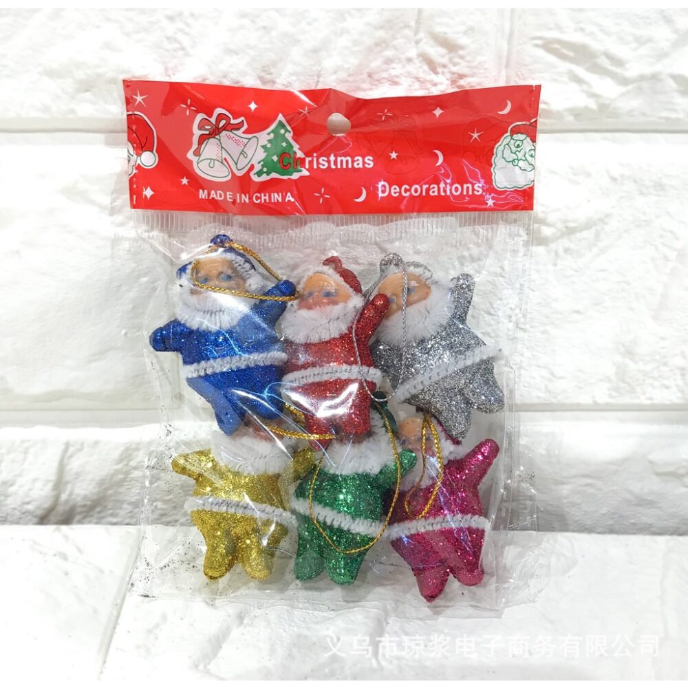 Santa Claus Red Flocking Little Old Man Christmas Gold Powder 6 Colors Little Old Man Christmas Tree Decorations - Image 9