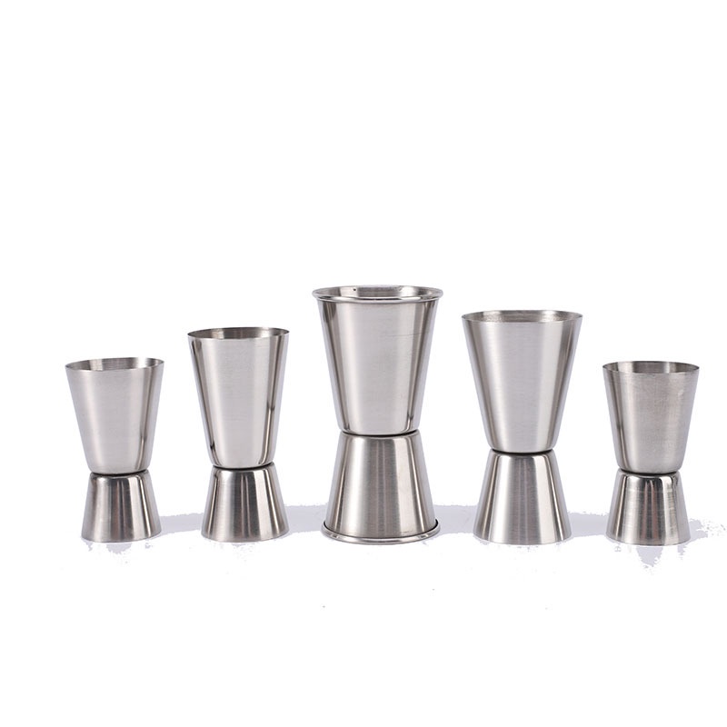 Thickened stainless steel measuring cup Metal double-headed wine cup / ounce cup for bar bartender  JIGGER-MOJIGGER-MOUT