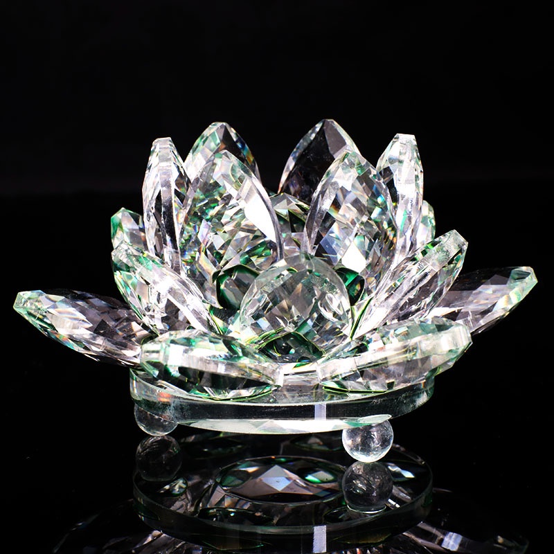 Crystal Lotus Handicraft Ornament Wedding Gift Wedding Room Home Decoration Ornament Car Ornament