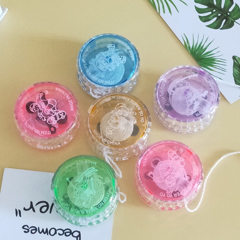 Luminous yo-yo, pull string yo-yo youyou ball, yo-yo, educational children's toy