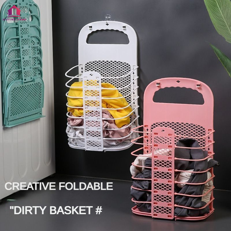 Foldable dirty clothes basket household storage basket portable multifunctional storage box