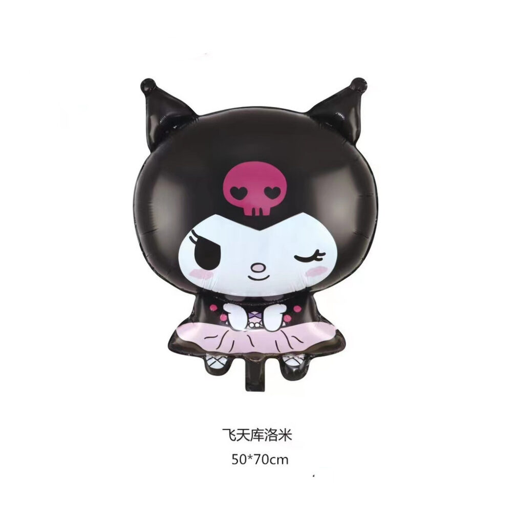 (1Piece) Hello Kitty KT Kuromi Melody Cinnamoroll Kitten Cat Cosplay Princess Girl Theme Foil Birthday Party Balloon - Image 19