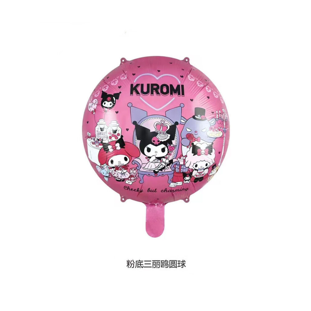 (1Piece) Hello Kitty KT Kuromi Melody Cinnamoroll Kitten Cat Cosplay Princess Girl Theme Foil Birthday Party Balloon - Image 9