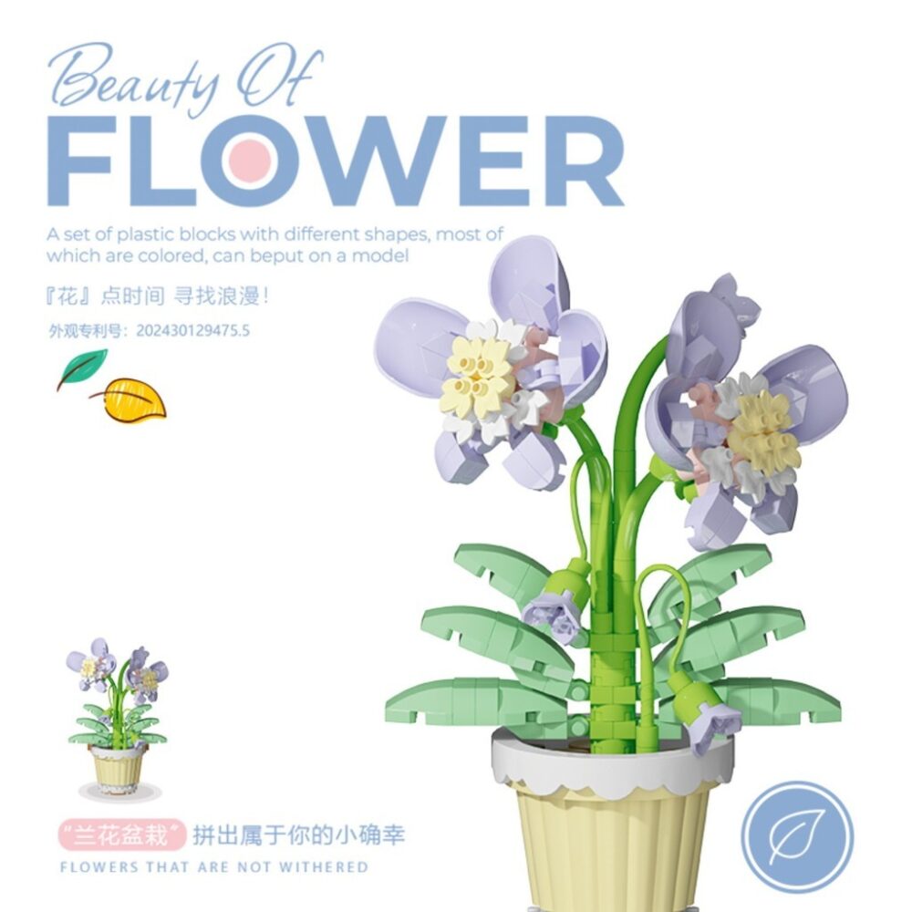 Building Blocks Preserved  Flowers Potted Building Blocks Roses Sunflowers Building Blocks Model Decorations Girls Toys - Image 13