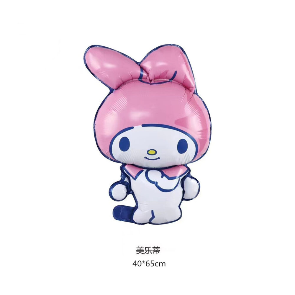 (1Piece) Hello Kitty KT Kuromi Melody Cinnamoroll Kitten Cat Cosplay Princess Girl Theme Foil Birthday Party Balloon - Image 22